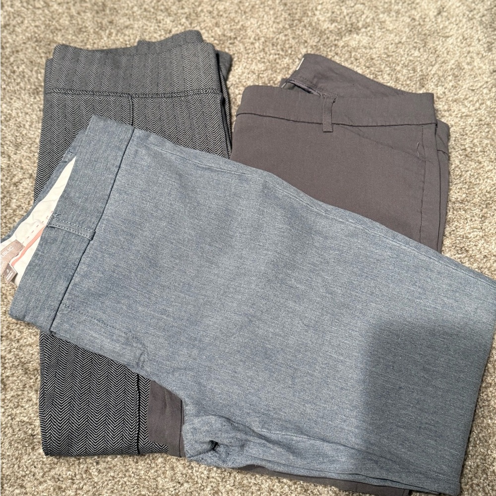 BUNDLE: mix dress pants Gray and Blue Pants - Picture 3 of 12